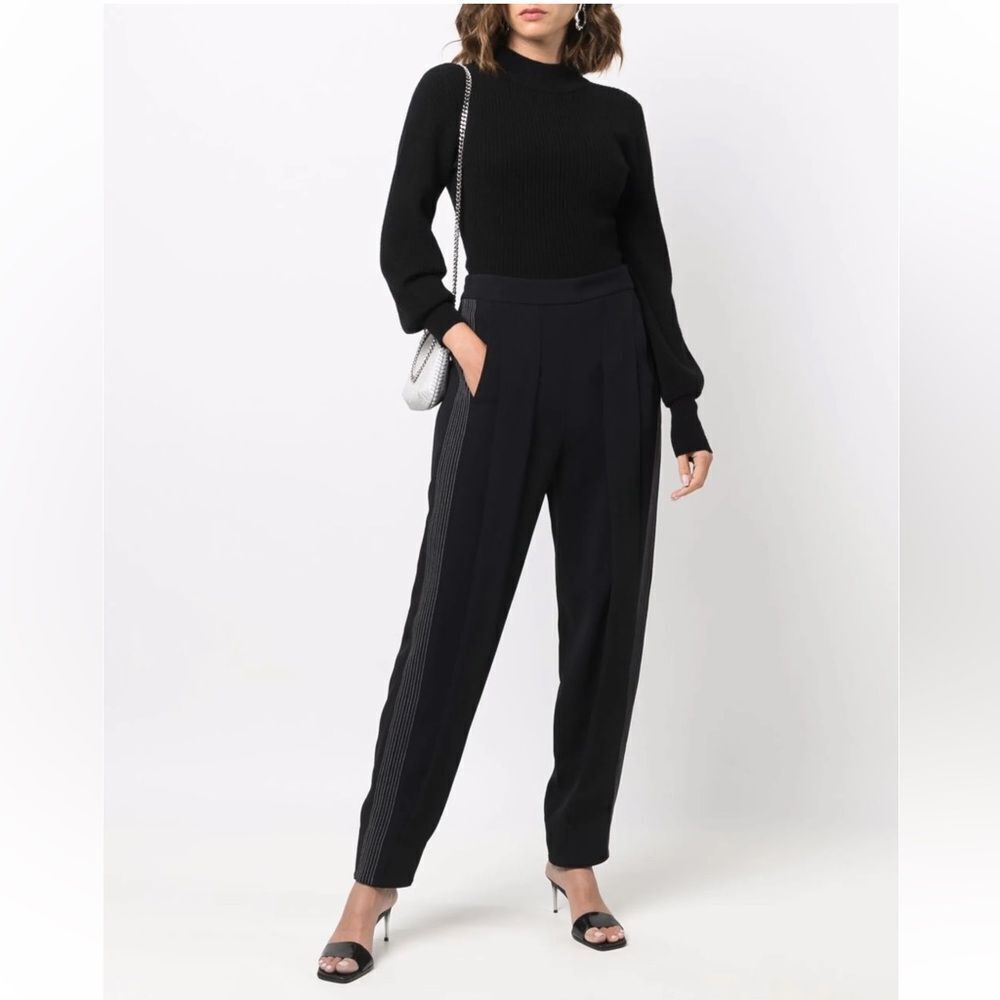$975 Stella McCartney contrast-stitch pants trousers NWT - Picture 2 of 9